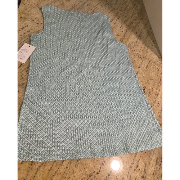 NWT Croft & Barrow Women’s S Green Casual Classic Tank Top Geometric Old Money - Picture 9 of 10